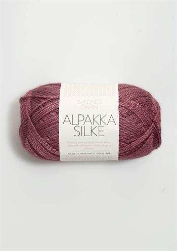 Alpakka silke 4244 Mørk gammelrosa